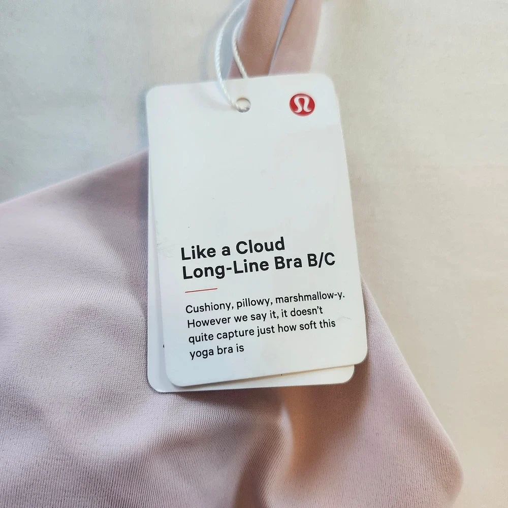 NWT Lululemon Like a Cloud Longline Sports Bra Women's Size 6 B/C Cup Pink Peony